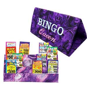 Hands Free Bingo Queen Playing Card Holder and Bingo, holds 16 tab dab